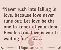 love never runs out quote