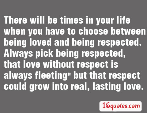 Love And Respect Quotes