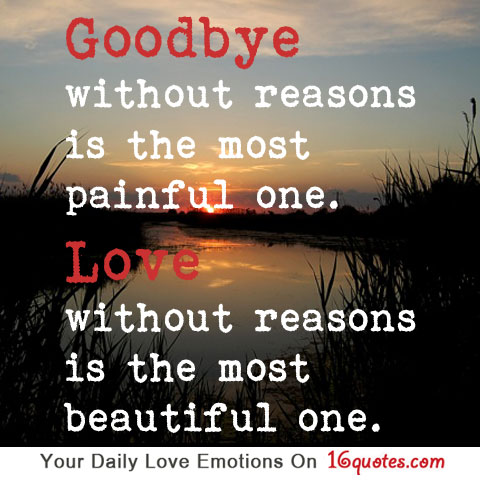 Goodbye love quote
