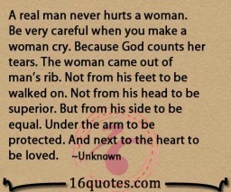 when you make a woman cry